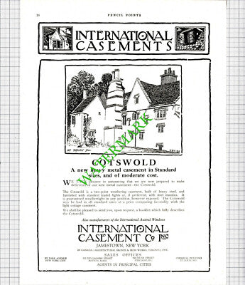 International Casement Co Inc New York Bibury Cotswolds / Weisteel - 1926 Advert