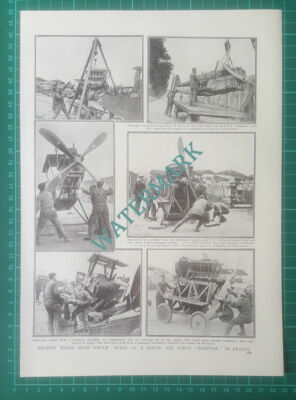 X734) Royal Air Force Aeroplane Repairs France WW1 - c.1919