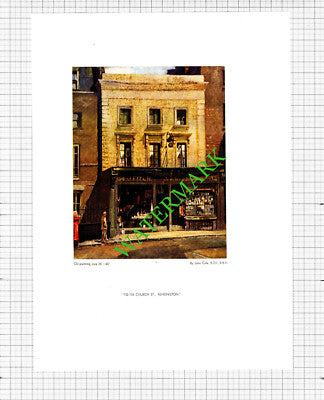 J Fitch 132-134 Church Street Kensington London John Cole Artist - 1935 Article