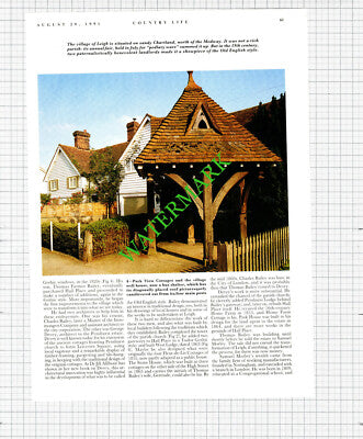 Leigh Kent Samuel Morley - 1991 Article