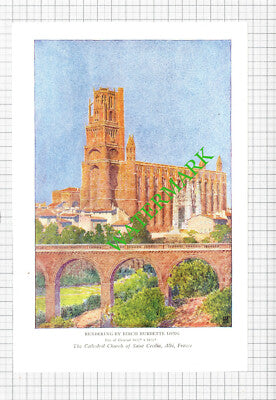 Saint Cecilia Albi France Birch Burdette Long - 1926 Cutting / Print