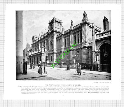 University Of London / Chelsea Hospital  - c.1900 Book Print