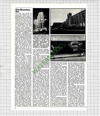 Bloomsbury London  - 1971 Article