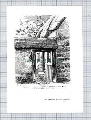(8619) Winterbourne Gunner Wiltshire - 1980s Cutting / Print