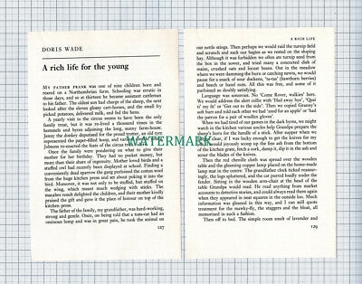 C4713) Doris Wade Frank Catchburn Farmhouse Northumberland - 1974 SMALL Article