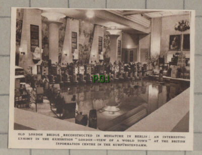 C1392) Old London Bridge In Miniature In Berlin Kurfurstendamm -1948 Clip