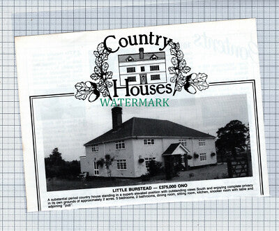 C4677) Little Burstead Essex House Sale Advert - 1987 Clip