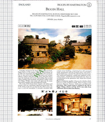 Biggin Hall Biggin-by-Hartington Moffett / Pump House Great Burstead - 2001