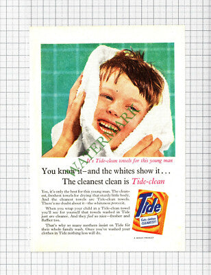 TIDE Washing Powder Small ADVERT -1957 Cutting