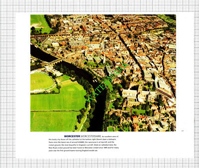 Worcester Aerial View / Yarmouth Isle Of Wight - c.1990s Cutting