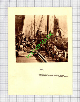 Hull Yorkshire - c.1930s Book Print