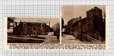 C3398) Archbishop's Palace Maidstone Kent Sir Garrard Tyrwhitt-Drake - 1950 Clip
