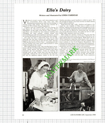 Ella Starling Sandy Lane Farm North Willingham Lincolnshire - 1984 Article