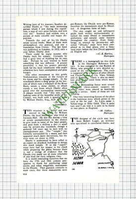 Druid Circle Masham - 1962 Article / Print