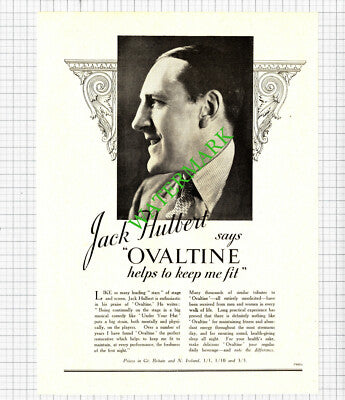Michael Redgrave Actor  / Ovaltine Jack Hulbert Advert - 1939 Cutting