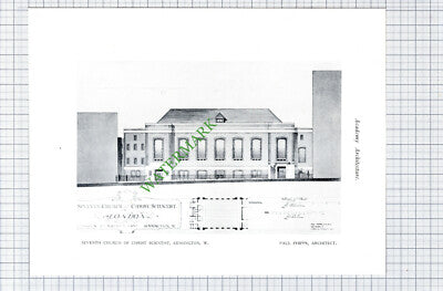 St Austin's Church Wimbledon Park London Seventh Church Kensington 1928 Bk Print
