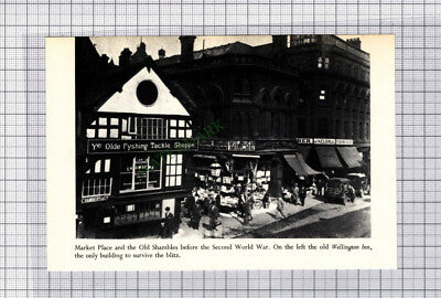 C1274) Manchester Market Place Wellington Inn Kelsall - Cutting