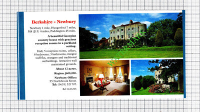 Bibury Gloucestershire / Newbury Berkshire House Sale Advert - 1991 Cutting