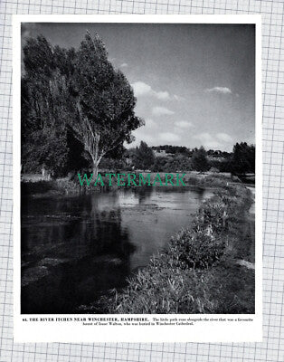 X1946) Corfe Castle Dorset / River Itchen Winchester  - 1960s Book Print