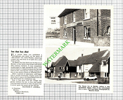 The Raven Inn Berden  Essex   - 1976  Cutting