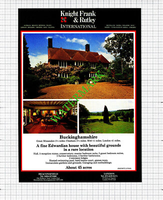 Great Missenden Buckinghamshire House Sale Advert - 1991 Cutting