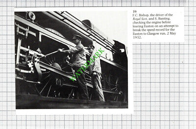 Royal Scot Railway Engine FC Bishop S Banting  -1980s Cutting