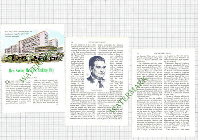 Ernesto Uruchurtu Mexico City Mayor  - 1957 Small Article