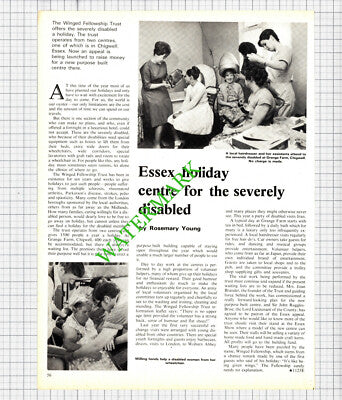 Winged Fellowship Trust Grange Farm Chigwell Essex- 1975 Article