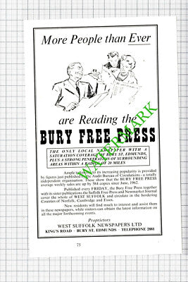 Bury Free Press / Carrington & Fenn Ltd Bury St Edmunds - 1964 Cutting