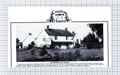 C7881) Hastingwood Harlow Essex - c.1988 Cutting