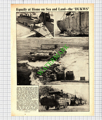 Dukws Ducks Military Vehicles -  1943 Cutting