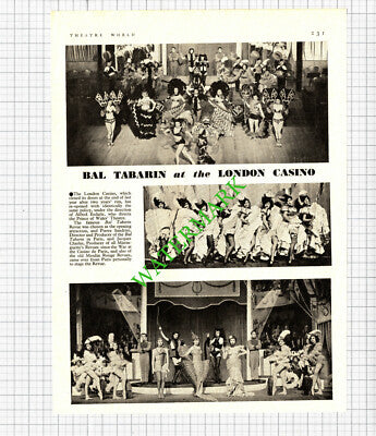 Bal Tabarin London Casino Alfred Esdaile  - 1939 Cutting