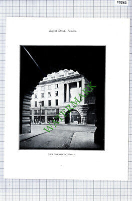 Austin Reed Ltd The Quadrant Regent St London / Piccadilly   - c.1928 Book Print