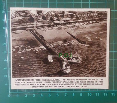 C2588) Scheveningen Netherlands Pier Artists Impression - 1961 Clip