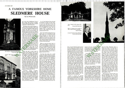 Sledmere House Yorkshire  Sir Richard Sykes - 1967 Article