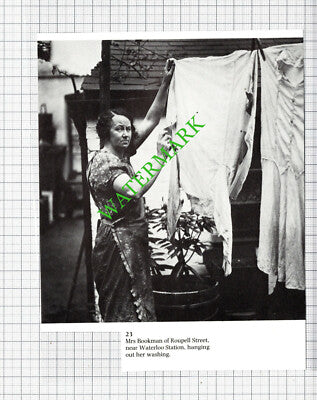 Mrs Bookman Rouprell Street Waterloo London  -1980s Cutting