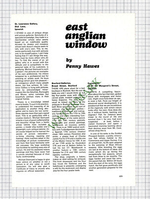 9242) St Lawrence Gallery Dial Lane Ipswich Michael Swinyard  - 1972 Cutting