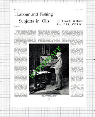 Terrick Williams Artist  - 1935 Article