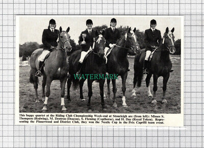C5056) Stoneleigh Horse Riding Deutron Fleming Pinnerwood Club - c.1970 Clip