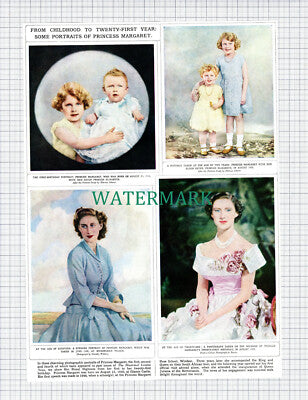 X800) Princess Margaret Queen Elizabeth - 1960 Clip