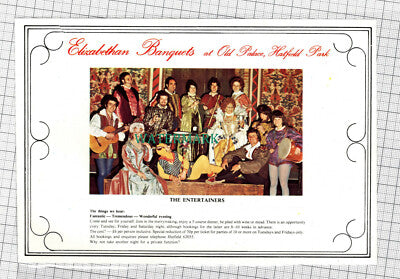 C1593) Old Palace Hatfield Park Elizabethan Banquet Entertainers - 1975 Clip