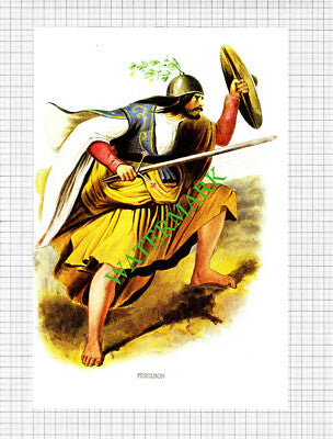 FERGUSON Scottish Clans  - c.1980 Book Print