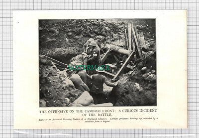 C3901) Advanced Dressing Station Highland Battalion Cambrai Front - c.1918
