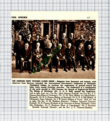 Dr JW Hunkin Thornton-Duesbury Dr GKA Bell Chichester Duncan-Jones  1947 Cutting