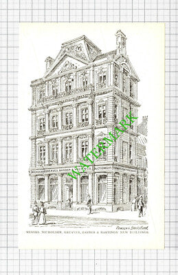Messrs Nicholson Greaves Barber & Hastings Sheffield  -1897 Small Cutting