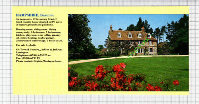 Beaulieu Hampshire/ Wye Kent House Sale Advert - 1991 Cutting