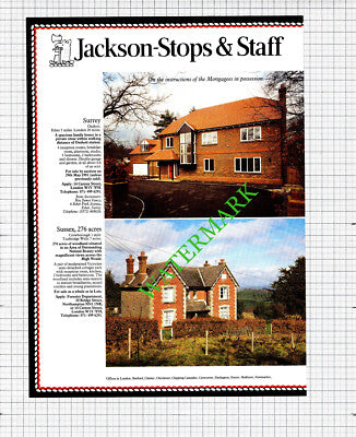 29 Percy Street London W1 / Oxshott Surrey Crowborough Sale Advert -1991 Cutting