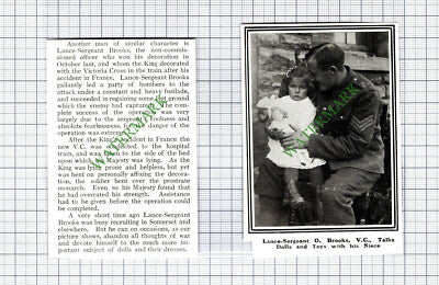 Lance Sergeant O Brooks World War One - 1915 2-Part Cutting