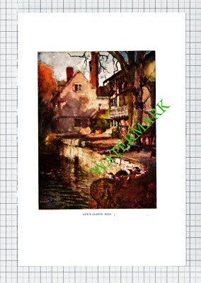 Guy's Cliffe Mill  - c.1920s Small Book Print