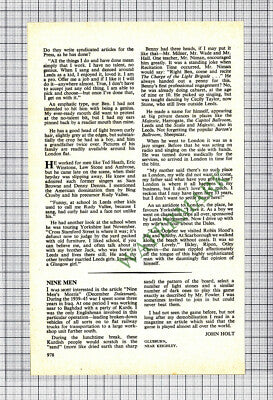 C4546) Benny Lee Actor - 1975 Article